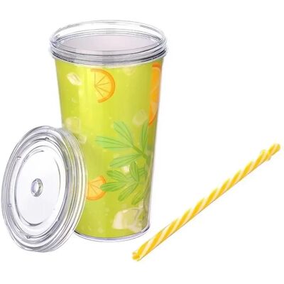 TITIZ AP-9444 pohár tetővel szívószállal 600ml TITIZ AP-9444 pohár tetővel szívószállal 600ml