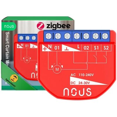 NOUS B4Z okos Tuya Zigbee mini redőnyvezérlő / motoros függönyvezérlő modul NOUS B4Z okos Tuya Zigbee mini redőnyvezérlő / motoros függönyvezérlő modul