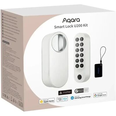 AQARA U200 Smart Lock utólag felszerelhető zárbetét Matter kompatibilis fehér AQARA U200 Smart Lock utólag felszerelhető zárbetét Matter kompatibilis fehér
