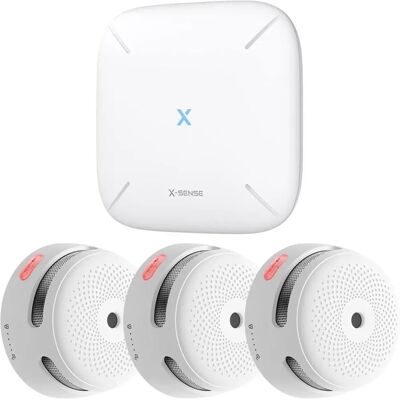 X-SENSE FS31 RF füstérzékelő szett Gateway-jel (3×XS01-M 1×SBS50) X-SENSE-FS31-3-1-RF-RAUCHMELDER-SET- X-SENSE FS31 RF füstérzékelő szett Gateway-jel (3×XS01-M 1×SBS50) X-SENSE-FS31-3-1-RF-RAUCHMELDER-SET-