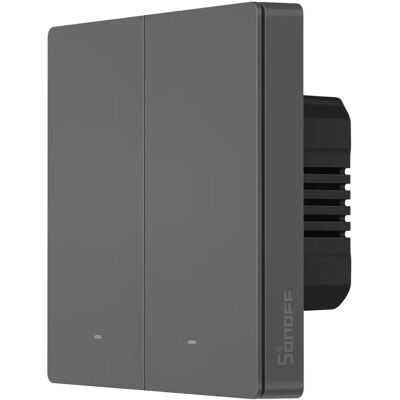SONOFF SwitchMan M5 2 áramkörös Wi-Fi Matter villanykapcsoló szürke M5-2C-86M SON-KAP-M52C86M SONOFF SwitchMan M5 2 áramkörös Wi-Fi Matter villanykapcsoló szürke M5-2C-86M SON-KAP-M52C86M