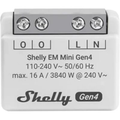 SHELLY EM Mini Gen4 egyfázisú fogyasztásmérő modul Wi-Fi/BT/ZB szürke Shelly_EM_Mini_Gen4 SHELLY EM Mini Gen4 egyfázisú fogyasztásmérő modul Wi-Fi/BT/ZB szürke Shelly_EM_Mini_Gen4