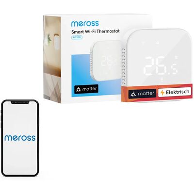 MEROSS MTS215MA(EU) intelligens WiFi termosztát (Matter) MEROSS MTS215MA(EU) intelligens WiFi termosztát (Matter)