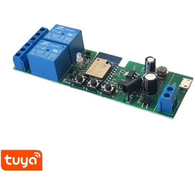OEM TuyaSmart 2 csatornás Wi-Fi RF okosrelé NO/NC TUY-REL-532V-2RF OEM TuyaSmart 2 csatornás Wi-Fi RF okosrelé NO/NC TUY-REL-532V-2RF