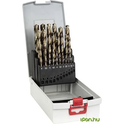 Bosch 25 részes ProBox HSS-Co (kobalttal ötvözött) fémfúrókészlet DIN 338 Bosch 25 részes ProBox HSS-Co (kobalttal ötvözött) fémfúrókészlet DIN 338