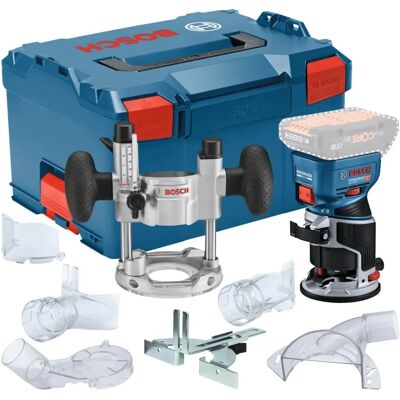 Bosch GKF 18V-8 Professional Akkus élmaró + mélységmaró + kiegészítők + L-BOXX 136 - akku és töltő nélkül Bosch GKF 18V-8 Professional Akkus élmaró + mélységmaró + kiegészítők + L-BOXX 136 - akku és töltő nélkül