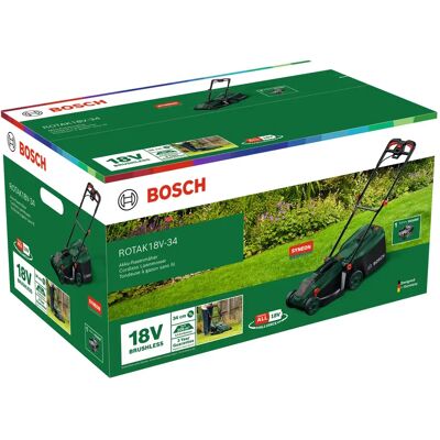 Bosch Rotak 18V-34 akkumulátoros fűnyíró 06008B9N01 Bosch Rotak 18V-34 akkumulátoros fűnyíró 06008B9N01