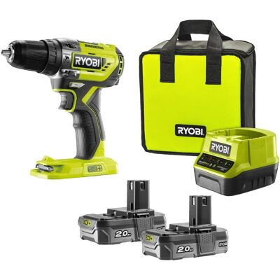 RYOBI R18PD5-220S 18V akkumulátoros ütvefúró-csavarozó + 2x2.0Ah akku + töltő + táska 5133003734 RYOBI R18PD5-220S 18V akkumulátoros ütvefúró-csavarozó + 2x2.0Ah akku + töltő + táska 5133003734