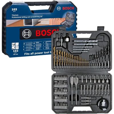 Bosch Titanium Pro fúrószár-csavarozó-bit készlet 103 részes 2608594070 Bosch Titanium Pro fúrószár-csavarozó-bit készlet 103 részes 2608594070