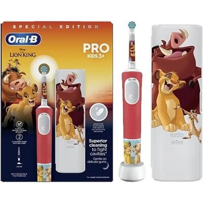 Oral-B Vitality Pro Lion King elektromos fogkefe úti tokkal Oral-B Vitality Pro Lion King elektromos fogkefe úti tokkal