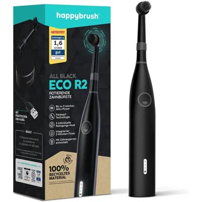happybrush Eco R2 Allblack - Elektromos fogkefe 3 móddal happybrush Eco R2 Allblack - Elektromos fogkefe 3 móddal