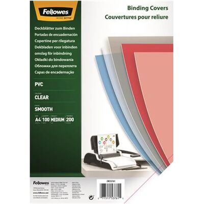 Fellowes Víztiszta előlap A4/200 mikron Fellowes Víztiszta előlap A4/200 mikron