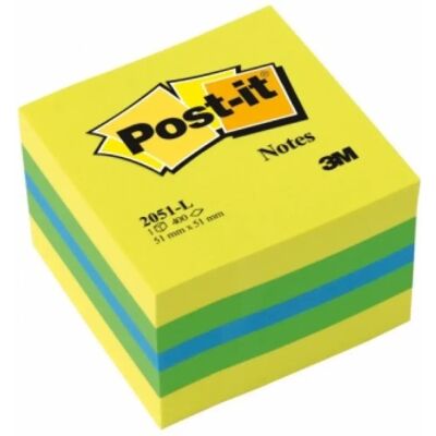 3M POSTIT 51x51 öntapadós jegyzettömb mini kocka lime 3M POSTIT 51x51 öntapadós jegyzettömb mini kocka lime
