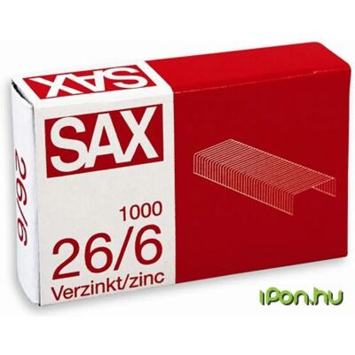 SAX 26/6 tűzőkapocs cink SAX 26/6 tűzőkapocs cink