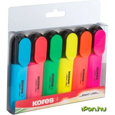 KORES Szövegkiemelő 6 db/csomag KORES Szövegkiemelő 6 db/csomag