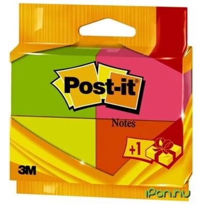 3M POSTIT Neon Öntapadó jegyzettömb 38x51 mm 100 lap 3M POSTIT Neon Öntapadó jegyzettömb 38x51 mm 100 lap
