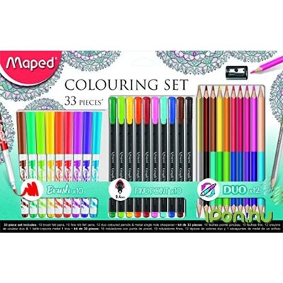 MAPED Felnőtt színezőkészlet 33 darabos MAPED Felnőtt színezőkészlet 33 darabos