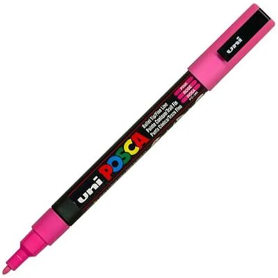 UNI Posca PC-3M Dekormarker 0.9 - 1.3 mm rózsaszín UNI Posca PC-3M Dekormarker 0.9 - 1.3 mm rózsaszín
