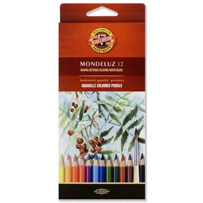 KOH-I-NOOR Akvarell ceruza készlet Mondeluz 3716/12 12 különböző szín KOH-I-NOOR Akvarell ceruza készlet Mondeluz 3716/12 12 különböző szín