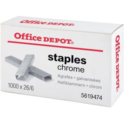 OFFICE DEPOT 26/6 1000db/cs fűzőkapocs OFFICE DEPOT 26/6 1000db/cs fűzőkapocs