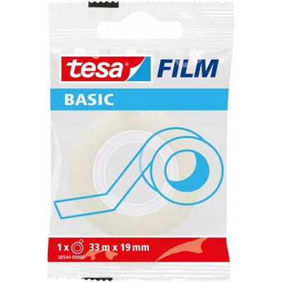TESA Basic 33mx19mm 1db átlátszó írható ragasztószalag TESA Basic 33mx19mm 1db átlátszó írható ragasztószalag