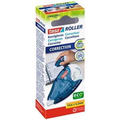 TESA Hibajavító roller 4.2 mm x 14 m utántölthető ecoLogo TESA Hibajavító roller 4.2 mm x 14 m utántölthető ecoLogo