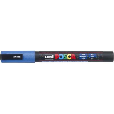 UNI Posca PC-3ML Dekormarker 0.9 - 1.3 mm csillámló kék UNI Posca PC-3ML Dekormarker 0.9 - 1.3 mm csillámló kék
