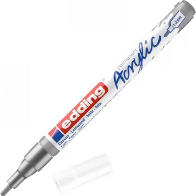 EDDING 5300 F D10 akril marker gazdag ezüst színű EDDING 5300 F D10 akril marker gazdag ezüst színű
