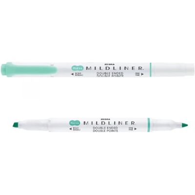 ZEBRA 78220 Mildliner Fluorescent kettős végű szövegkiemelő kékeszöld ZEBRA 78220 Mildliner Fluorescent kettős végű szövegkiemelő kékeszöld