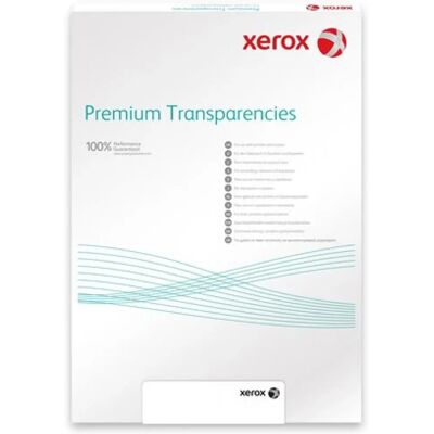Xerox Fólia írásvetítőhöz A4 fekete-fehér fénymásolóba lézernyomtatóba lehúzható vezetőcsíkkal Xerox Fólia írásvetítőhöz A4 fekete-fehér fénymásolóba lézernyomtatóba lehúzható vezetőcsíkkal