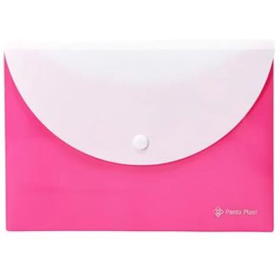 PANTA PLAST Irattartó tasak A5 PP patentos két zsebes neon pink PANTA PLAST Irattartó tasak A5 PP patentos két zsebes neon pink