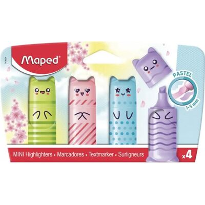 MAPED Mini Pastel Szövegkiemelő készlet 1-5 mm 4 pasztell szín MAPED Mini Pastel Szövegkiemelő készlet 1-5 mm 4 pasztell szín