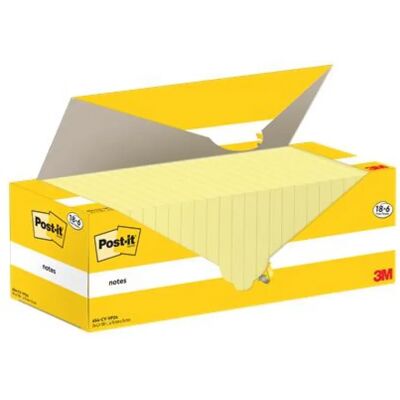 3M POSTIT Öntapadó jegyzettömb 76x76 mm 18+6x100 lap kanári sárga 3M POSTIT Öntapadó jegyzettömb 76x76 mm 18+6x100 lap kanári sárga