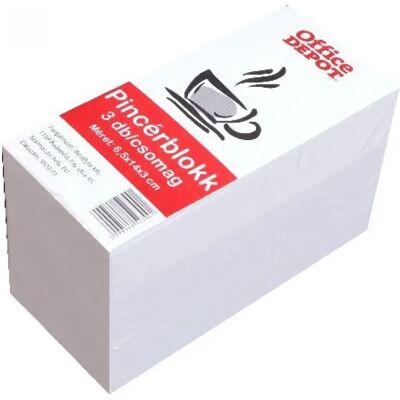 OFFICE DEPOT Pincérblokk 6.5x14x3 cm 3db OFFICE DEPOT Pincérblokk 6.5x14x3 cm 3db
