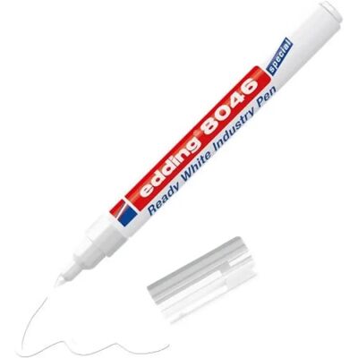 EDDING 8046 Alkoholos marker 1-3 mm kúpos ipari fehér EDDING 8046 Alkoholos marker 1-3 mm kúpos ipari fehér