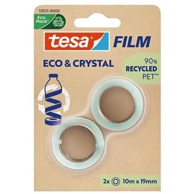 TESA 59035 Eco&Crystal ragasztószalag 10m x 19 mm 2db TESA 59035 Eco&Crystal ragasztószalag 10m x 19 mm 2db