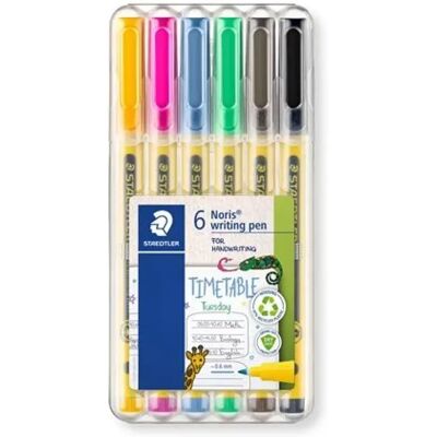 Staedtler Noris 307 Tűfilc készlet 0.6 mm 6 szín Staedtler Noris 307 Tűfilc készlet 0.6 mm 6 szín