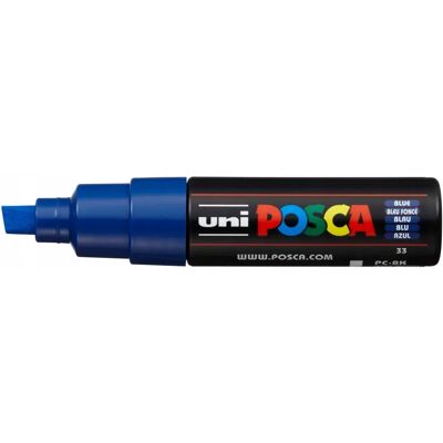 UNI POSCA PC-8K Dekormarker 8.0 mm kék 2UPC8KK UNI POSCA PC-8K Dekormarker 8.0 mm kék 2UPC8KK