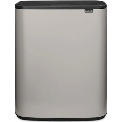 BRABANTIA Bo Touch Bin nyomófedeles szelektív hulladékgyűjtő 2x30L hamvasszürke BR255045 BRABANTIA Bo Touch Bin nyomófedeles szelektív hulladékgyűjtő 2x30L hamvasszürke BR255045