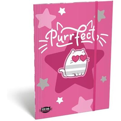 OEM LIZZYSULI Gumis mappa karton A5 mintás Stars Purrfect TICLGMKSA5 OEM LIZZYSULI Gumis mappa karton A5 mintás Stars Purrfect TICLGMKSA5