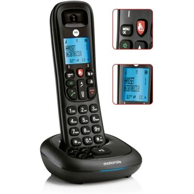 Motorola CD4001 telefon készülék vezeték nélküli kijelző DECT fekete 107CD4001 Motorola CD4001 telefon készülék vezeték nélküli kijelző DECT fekete 107CD4001