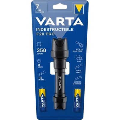 Varta F20 Pro Fekete Kézi elemlámpa - Kézi elemlámpa Varta F20 Pro Fekete Kézi elemlámpa - Kézi elemlámpa