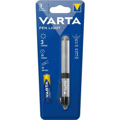 Varta Toll - Ezüst LED Zseblámpa 15H Varta Toll - Ezüst LED Zseblámpa 15H