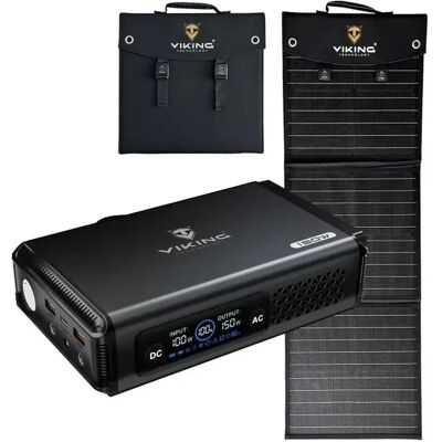 OEM Viking VALI150 akkumulátoros generátor + L60 PD solárpanel szett VALI150L60PD OEM Viking VALI150 akkumulátoros generátor + L60 PD solárpanel szett VALI150L60PD