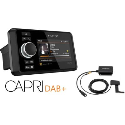 HERTZ CAPRI H100 DAB+ Hi-End hajós fejegység fekete HERTZ CAPRI H100 DAB+ Hi-End hajós fejegység fekete