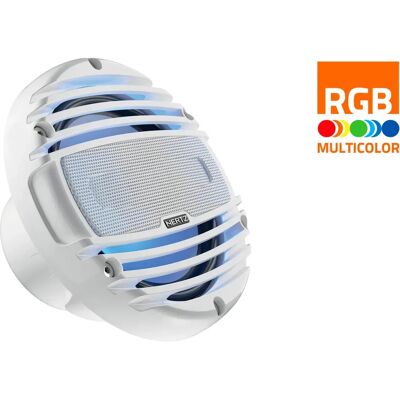 HERTZ Vízálló kétutas koax hangszóró fehér LED 16.5cm HMX 6.5-LD-TW HERTZ Vízálló kétutas koax hangszóró fehér LED 16.5cm HMX 6.5-LD-TW
