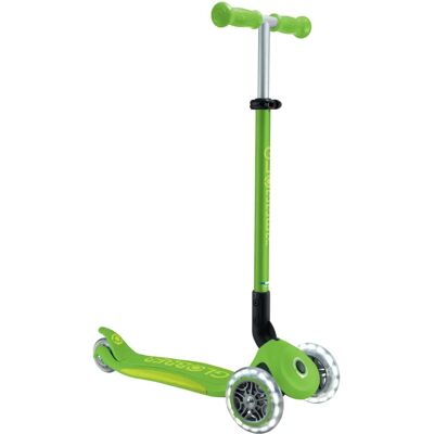 Globber V2 Apple Green Világító háromkerekű roller gyerekeknek Globber V2 Apple Green Világító háromkerekű roller gyerekeknek