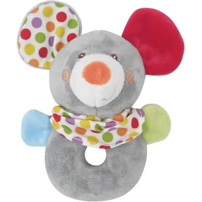 LORELLI Toys Plüss csörgő karika - Egérke LORELLI Toys Plüss csörgő karika - Egérke
