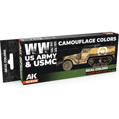 AK INTERACTIVE Real Colors Markers WWII US Army & USMC Camouflage Colors amerikai rejtőfestés akril festék toll szett 8 darabos AK INTERACTIVE Real Colors Markers WWII US Army & USMC Camouflage Colors amerikai rejtőfestés akril festék toll szett 8 darabos