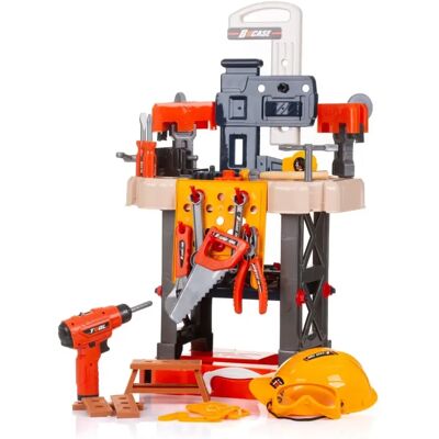 Chipolino gyermek munkapad - 78 részes játék szerszámkészlet - Fekete Chipolino gyermek munkapad - 78 részes játék szerszámkészlet - Fekete